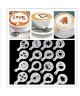 16 Stück Kakao Pulver Schablone Form Kaffee Milch Geschenk Mold Kaffee Cappuccino