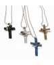 Kreuz aus Titan Stahl Halskette Paare Schmuck Die Bibel Geschenk Römisch Katholisch Kruzifix