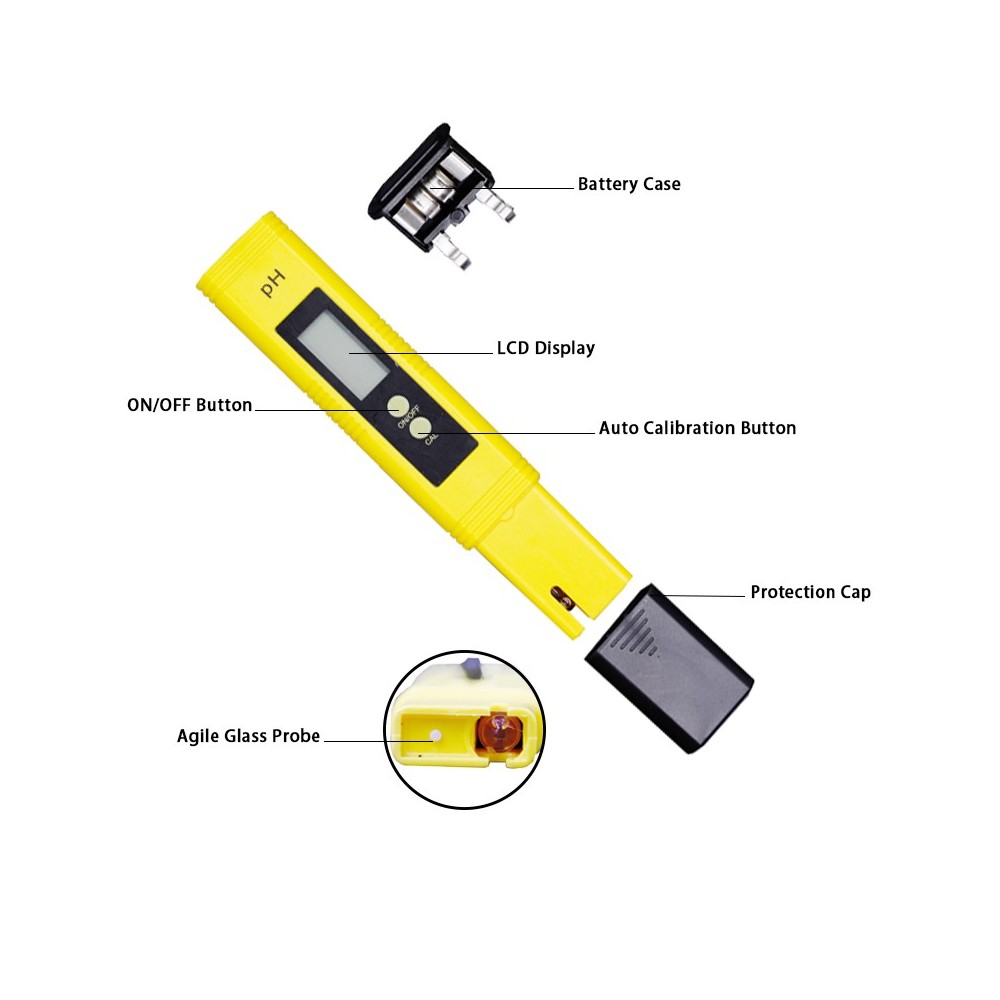 PH Messgerät Digital - Präziser Wasser Tester Für Pool, Aquarium & Trinkwasser